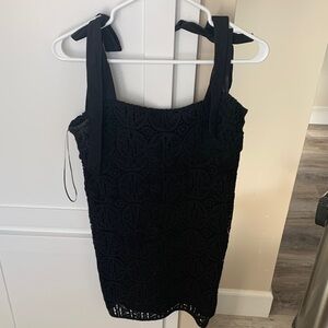 Black Lace Sleeveless Dress